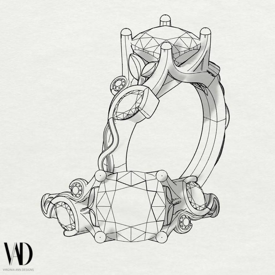 Design Jewelry Ring Sketch Stock Photo | Adobe Stock