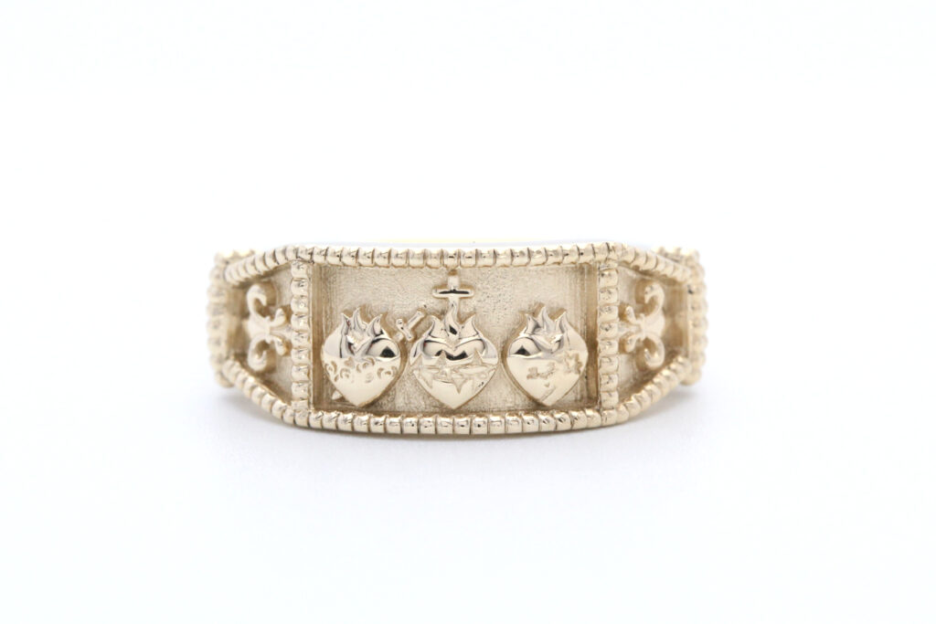 Sacred Hearts of the Holy Family Men's Wedding Ring